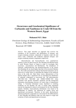 Occurrence and Geochemical Significance of Carbazoles and