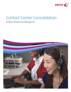 Contact Center Consolidation