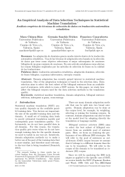 An Empirical Analysis of Data Selection Techniques - RiuNet