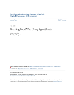 Teaching Food Web Using AgentSheets