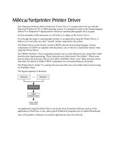Mil&eacute;ca/Netprinter Printer Driver