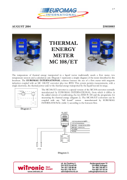 THERMAL ENERGY METER MC 108/ET