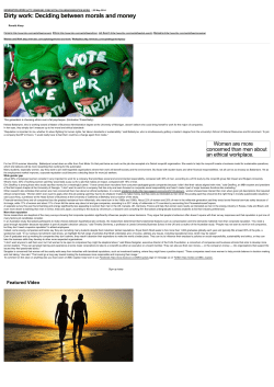 Dirty work - Leeds University Business School