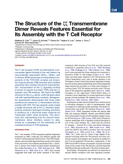Call 2006 - UCSF Macromolecular Structure Group