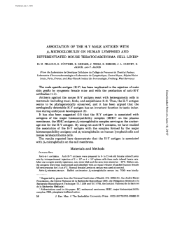 ASSOCIATION OF THE HY MALE ANTIGEN WITH fl2