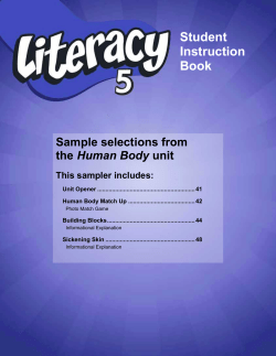 Student Instruction Book