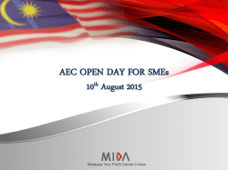 AEC OPEN DAY FOR SMEs