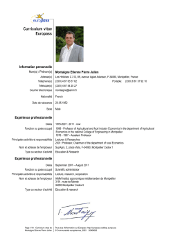 Curriculum vitae Europass