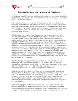 Just Say No - Cat Resource Center