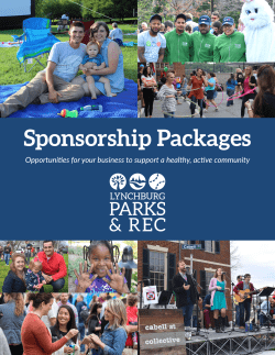 Sponsorship Packages - lynchburgparksandrec.com