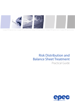 Risk Distribution and Balance Sheet Treatment