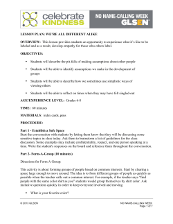 MS Lesson-We`re All Different Alike
