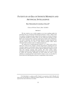 patents in an era of infinite monkeys and artificial intelligence