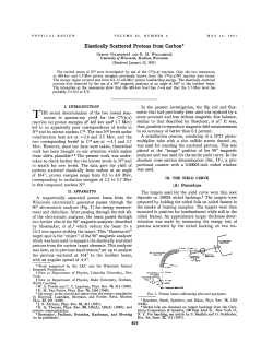 Elastically Scattered Protons from Carbon