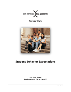 Student Behavior Expectations