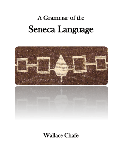 Seneca Grammar - Seneca Language