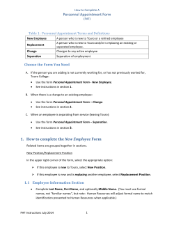 (PAF) Instructions