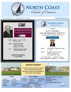 MISSION STATEMENT To advance the economic interest of our