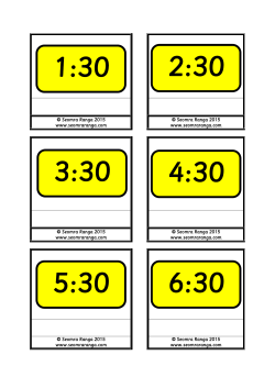 1:30 2:30 3:30 4:30 5:30 6:30