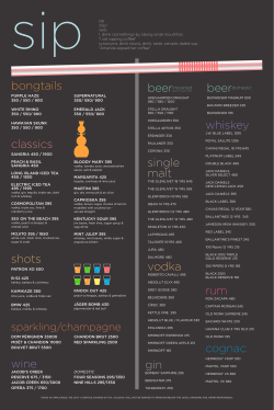 bongtails shots wine classics whiskey vodka rum cognac