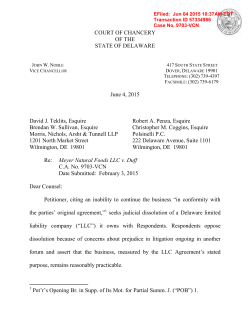 Meyer Natural Foods LLC v. Duff - Delaware Courts