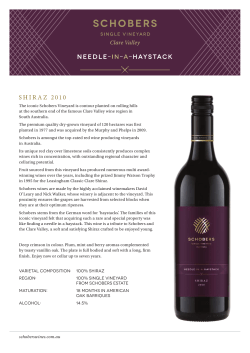 The iconic Schobers Vineyard is contour planted on rolling hills at
