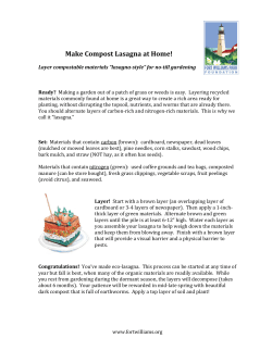 Make COMPOST LASAGNA at Home! (layer compostable materials