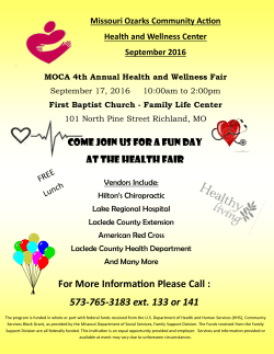 For More Information Please Call : 573-765