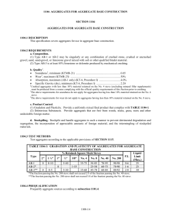 1104- aggregates for aggregate base