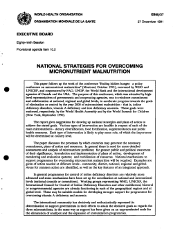 national strategies for overcoming micronutrient malnutrition