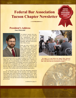 April 2013 - Federal Bar Association