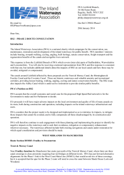 full response from Lichfield Branch