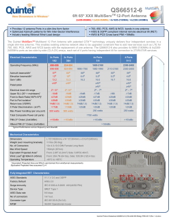 Quintel Product Datasheet QS66512-6 (700