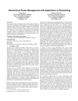 Hierarchical Power Management with