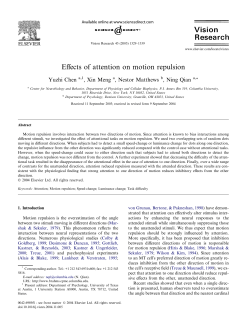 Effects of attention on motion repulsion