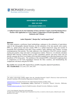 A Unified Framework for the Estimation of Intra and Inter Country