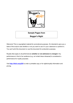 Sample Pages from Beggar`s Night