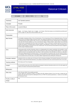 Historical Criticism