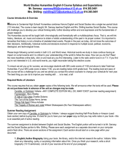 English 9 Course Syllabus