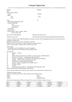 A Scene Check List