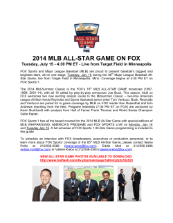 2014 MLB ALL-STAR GAME ON FOX