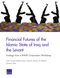 Financial Futures of the Islamic State of Iraq and the Levant