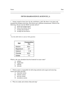 FIFTH GRADE-SCIENCE (SCIENCE5_1)
