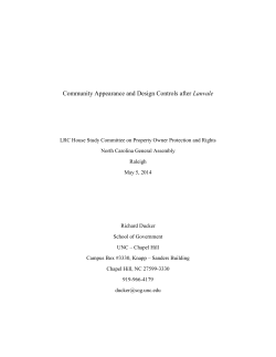 5-5-14 Handout - Appearance Standards (Richard Ducker)