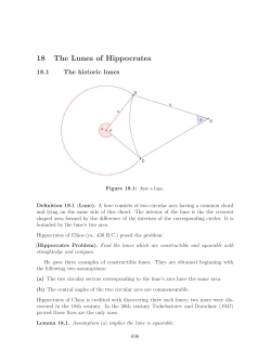 18 The Lunes of Hippocrates
