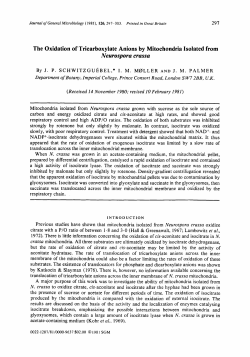 The Oxidation of Tricarboxylate Anions by