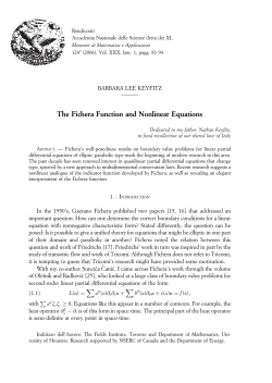 The Fichera Function and Nonlinear Equations