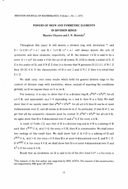 Powers of Skew and Symmetric Elements in Division Rings