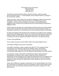 Jimmy Adams from the Board of Registrar`s Office