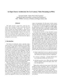 An Open Source Architecture for Low-Latency Video